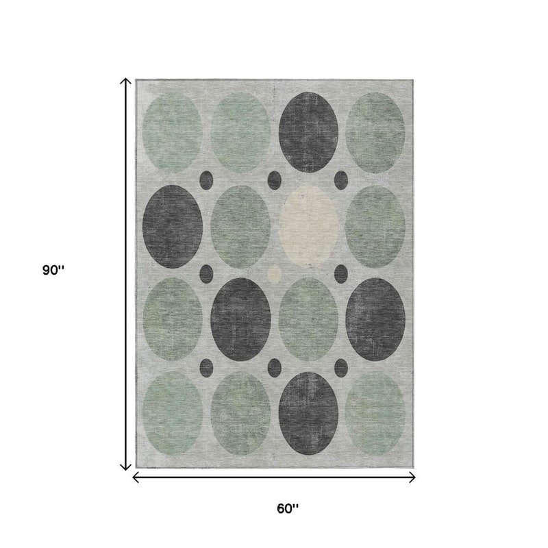 HomeRoots Geometric Transitional Rectangle Outdoor Rug