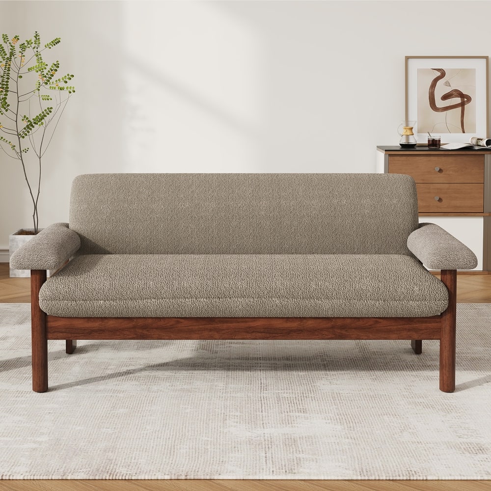 Modern Loveseat Sofa 2 Seater Couch 72.8" Loveseat Couch with Armrest Pillows for Living Room or Small Space
