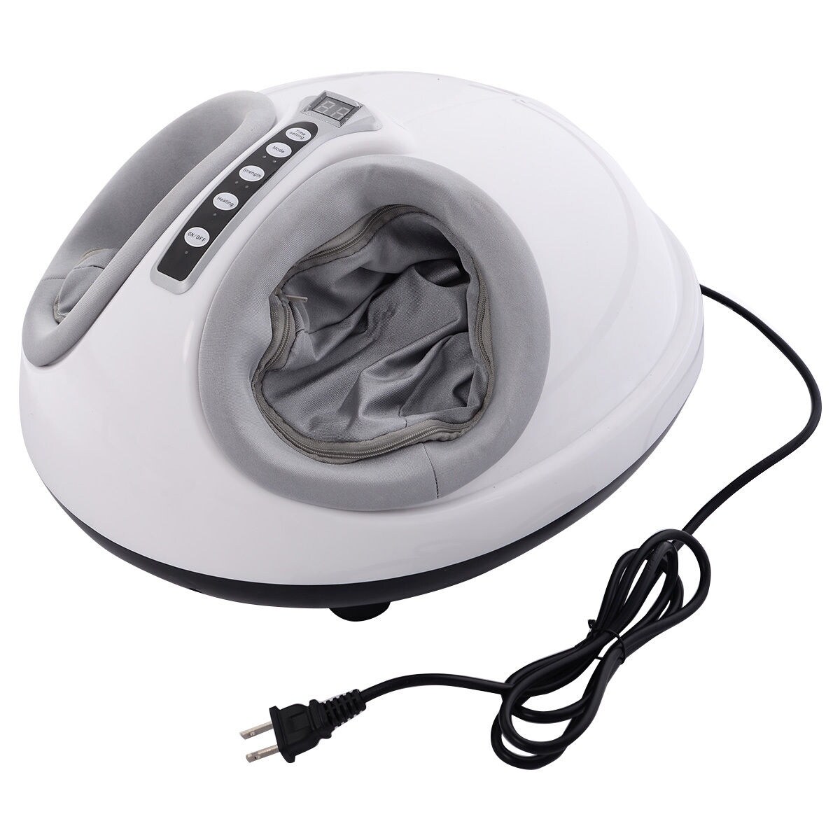 Therapeutic Shiatsu Foot Massager with High Intensity Rollers-White - Live  - - Costway