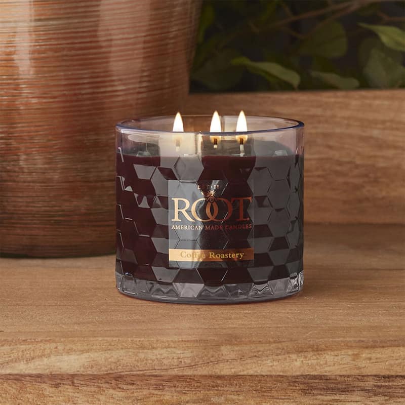 ROOT Candles Coffee Roastery Scented 3-Wick Signature Honeycomb Jar