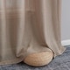 preview thumbnail 61 of 94, HLC.me Abbey Faux Linen Textured Semi Sheer Privacy Light Filtering Transparent Window Grommet Curtain Panels, Pair