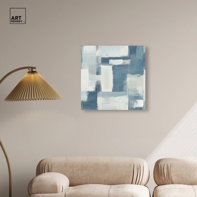 Deconstructed Blue III Canvas by Art Remedy, Gallery Wrapped