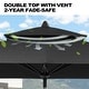 preview thumbnail 6 of 76, Pellebant 9 x 5 Ft Outdoor Double Top Market Umbrella