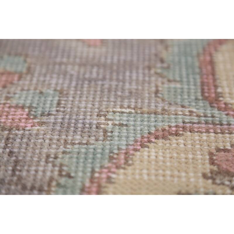 Gray Tabriz Persian Vintage Area Rug Handmade Wool Carpet - 6'8" x 9'7"