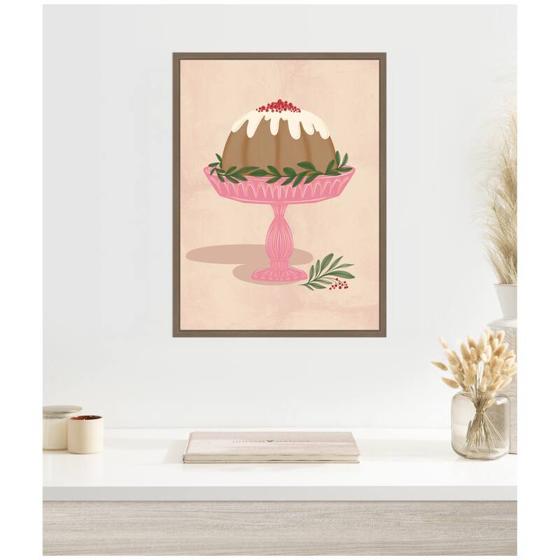 Kate and Laurel Framed Canvas Sweet Treats by Nikita Jariwala