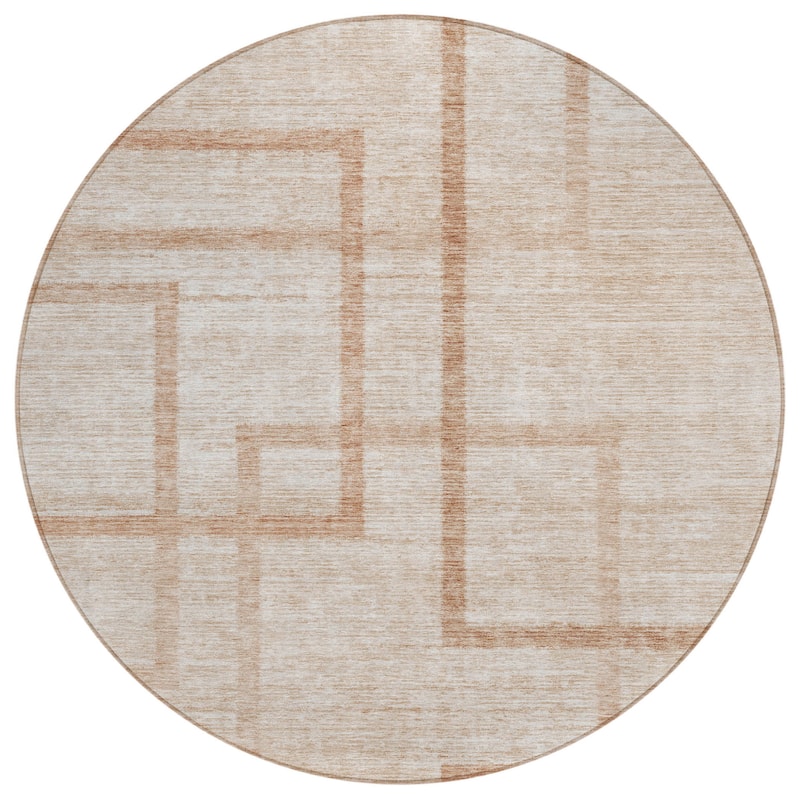 HomeRoots Geometric Transitional Rectangle Outdoor Rug