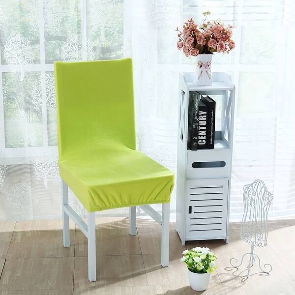 Shop Stretch Thicken Plush Short Dining Room Chair Covers Seat
