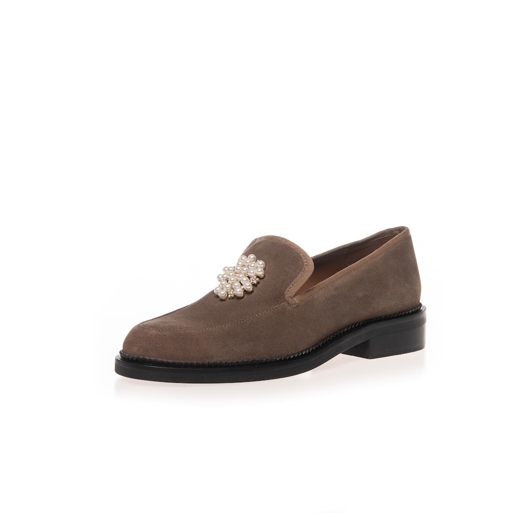 Copenhagen Embellished Suede Loafer