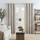 preview thumbnail 1 of 36, Eclipse Ambiance Draft Stopper Energy Saving 100% Blackout Grommet Top Curtain Panel 50x108 - Ivory