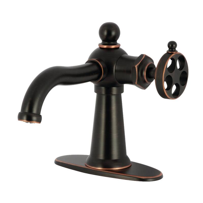 Kingston Brass KSD354RKZ Wendell 1.2 GPM Single Hole Bathroom Faucet - Naples Bronze
