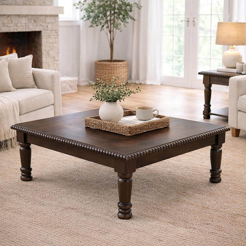 Harrison Square Solid Wood Coffee Table - 42" X 42"