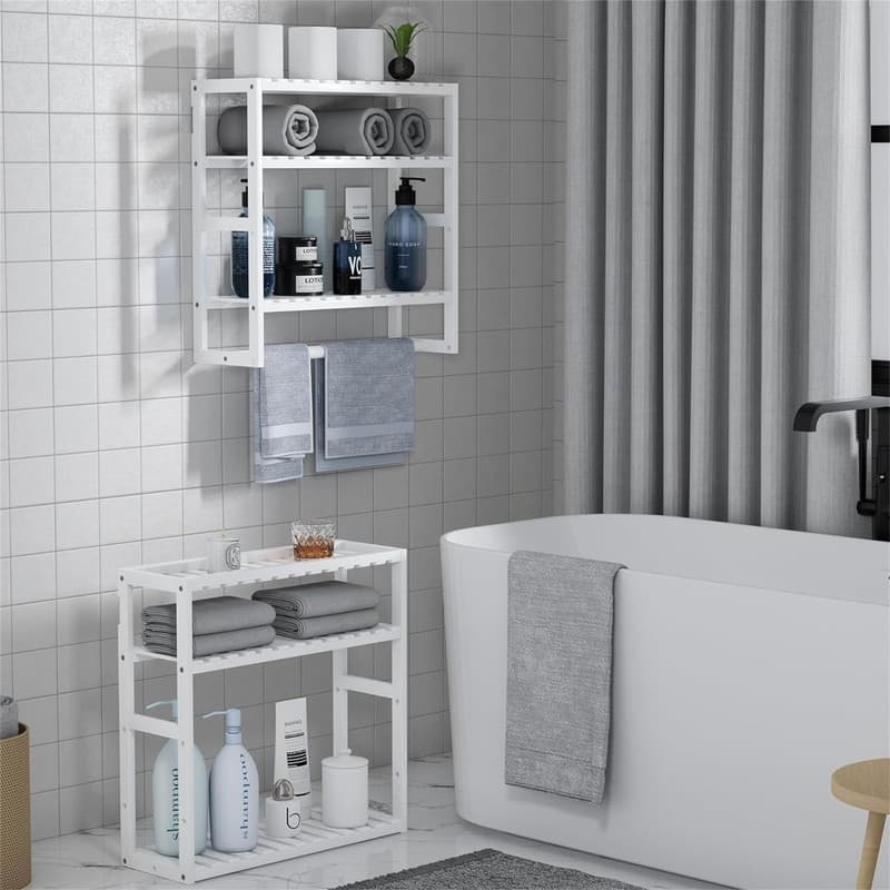 Over The Toilet Storage - 5.1"D x 16.62"W x 16.94"H