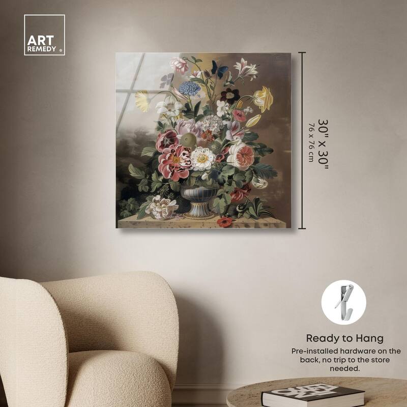 Classical Dream Vase Acrylic by Art Remedy, Ready to Hang