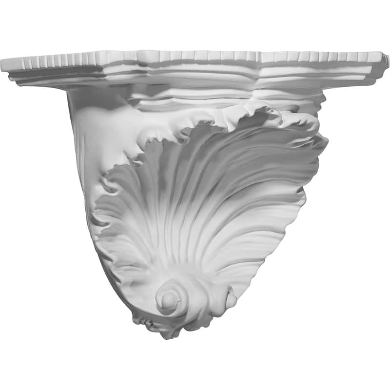 10 3/8"W x 6"D x 7 3/8"H Shell Decorative Shelf