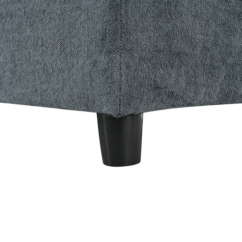 L-Shaped Modular Sectional Sofa, Comfy Upholstered 5 Seater Sofa, Corner Sofa with Hidden Storage Compartments