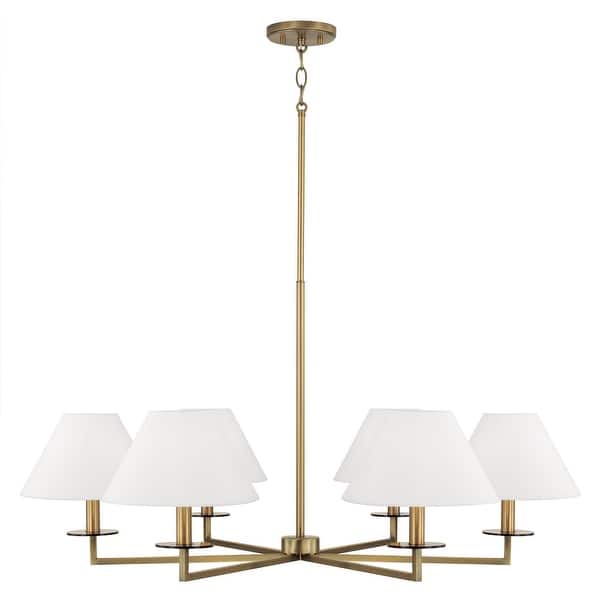 slide 2 of 5, Gilda 6-Light Chandelier - 39.75"W x 19.75"H