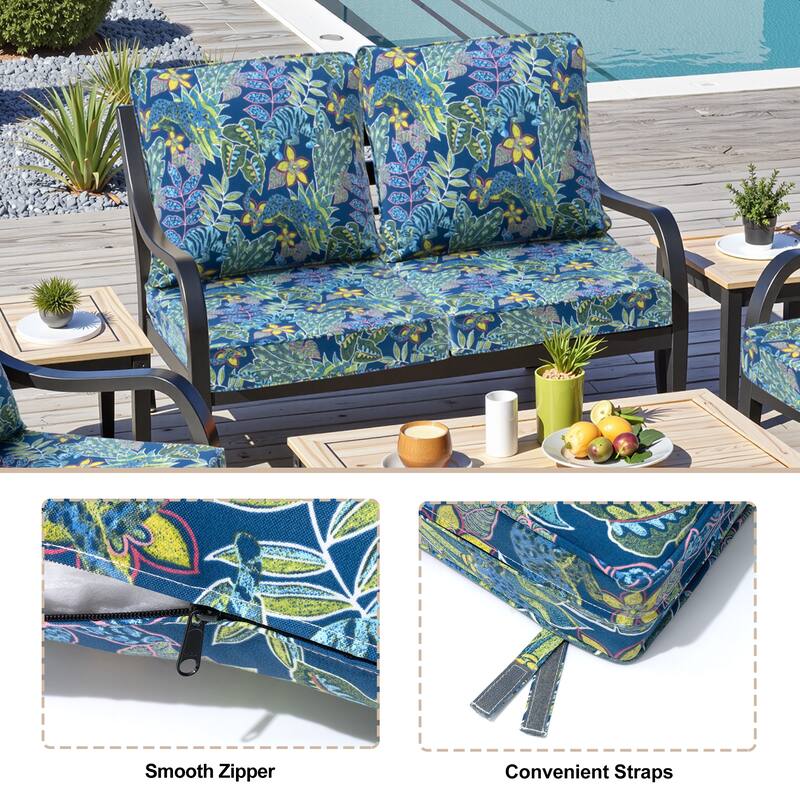 Crestlive Outdoor Deep Seat Cushion Set
