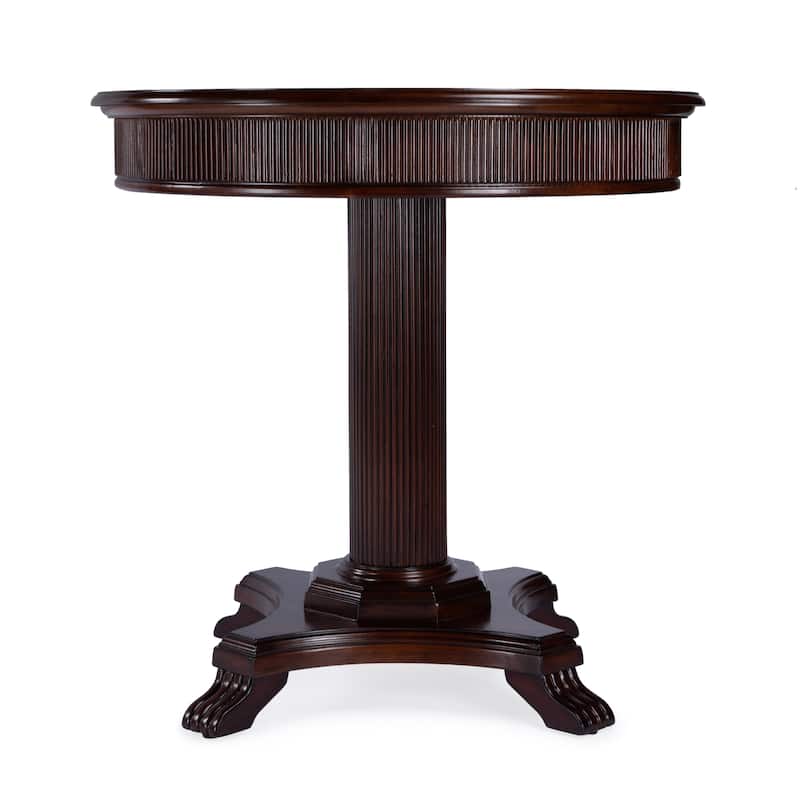 Ellsworth 36" Ribbed Pedestal Foyer Table