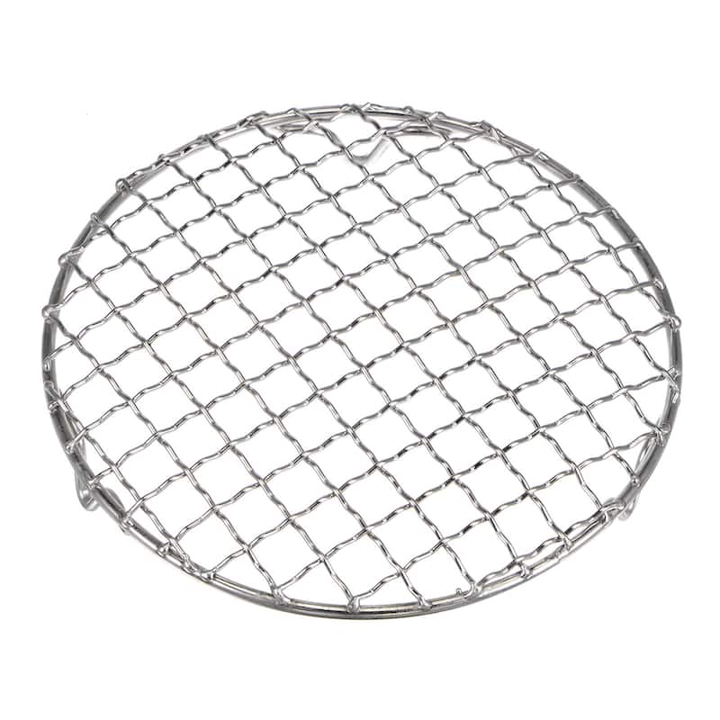 Round Cooking Rack 6.5-inch Stainless Steel Cross Wire Barbecue Grill with Legs