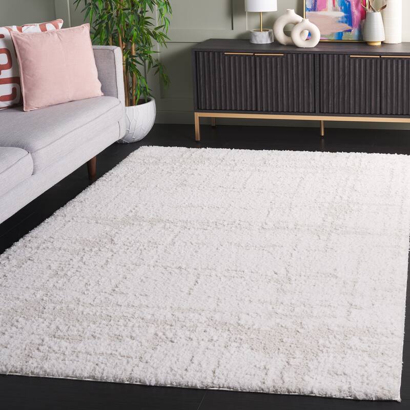 SAFAVIEH Rumi Shag Reta Shag Rug - 5'3" x 7'6" - Ivory/Light Beige