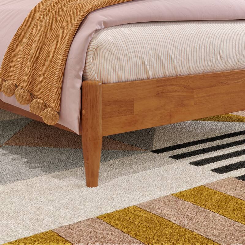 Orleans Solid Wood Low Profile Sleigh Platform Bed