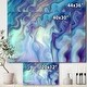 preview thumbnail 3 of 6, Designart "Marbled Colours in Shades of Turquoise and Purple" Modern & Contemporary Canvas Art - Blue