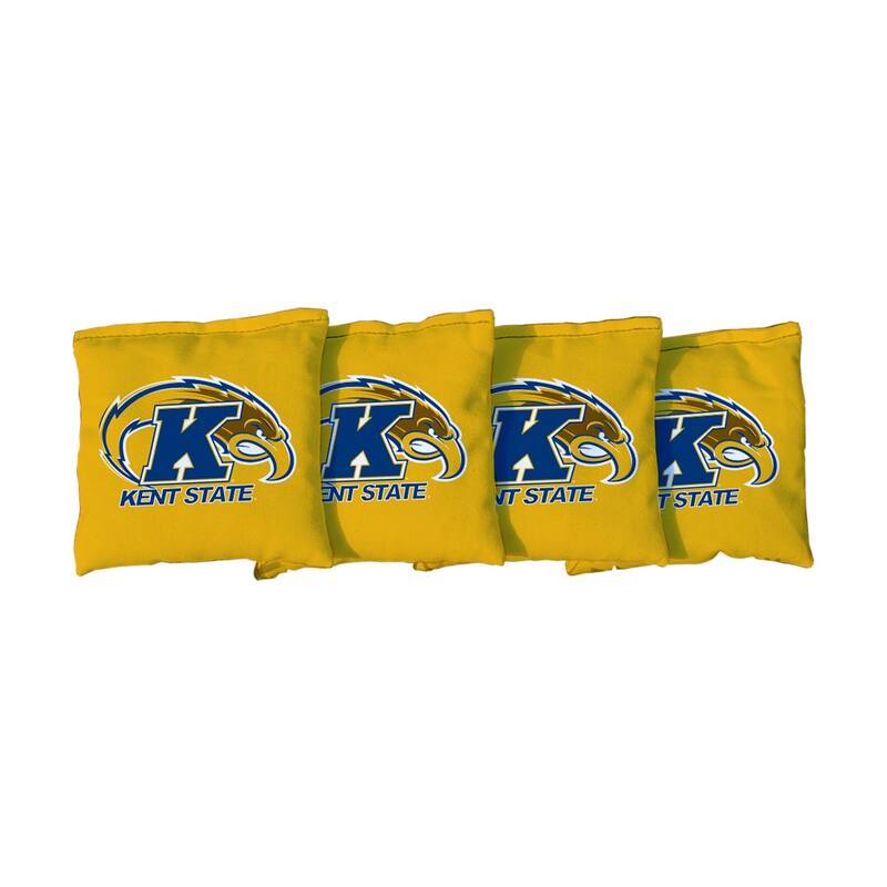 Kent State Yellow Cornhole Bags - All-Weather Resin Filled
