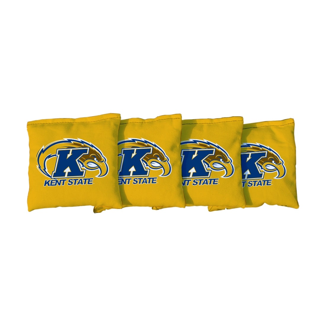 Kent State Yellow Cornhole Bags