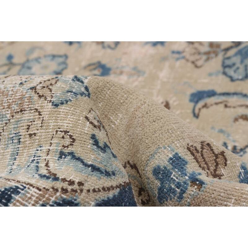 ECARPETGALLERY Hand-knotted Antalya Vintage Khaki Wool Rug - 9'5 x 12'9