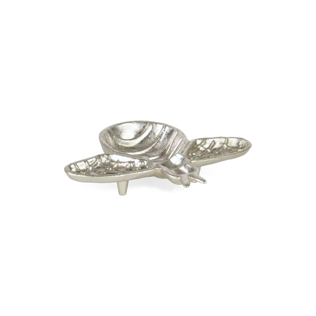 Roven Cast Iron Bumble Bee Dish - Silver
