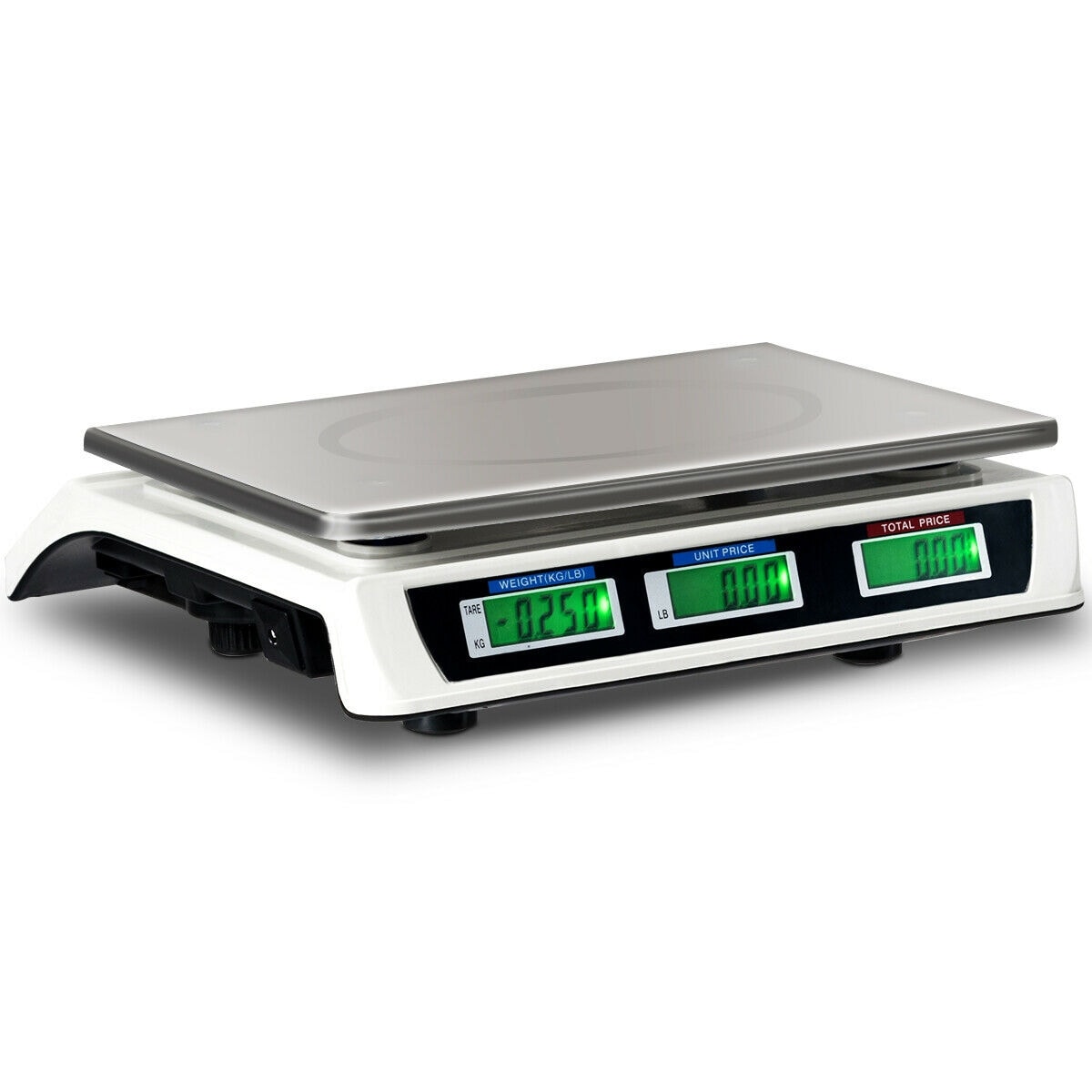 VEVOR Electronic Price Computing Scale, 66 LB Digital Deli Weight Scales,  LCD and LED Digital Commercial Food Scale DZJJC66BCDDBUKCUVV1 - The Home  Depot