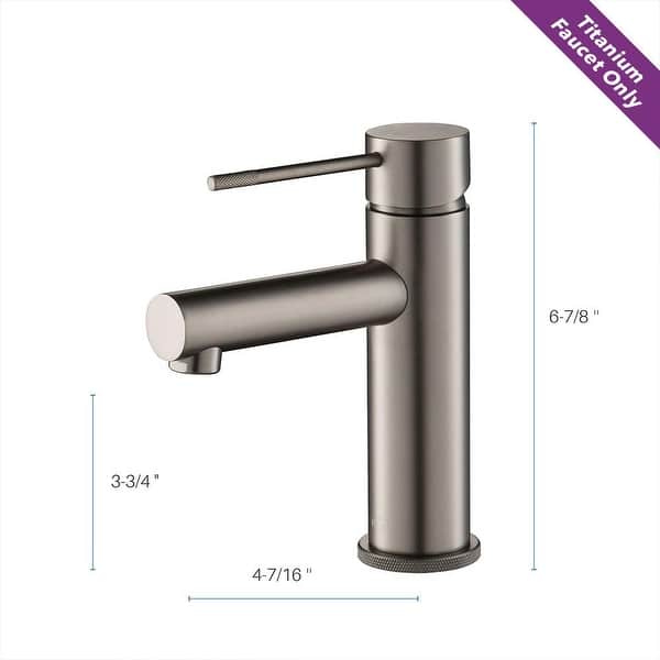 dimension image slide 5 of 11, Luxury Solid Brass Single Hole Bathroom Faucet