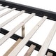 preview thumbnail 10 of 41, Upholstered Platform Bed with Twin Size Trundle Curved Wingback Bed