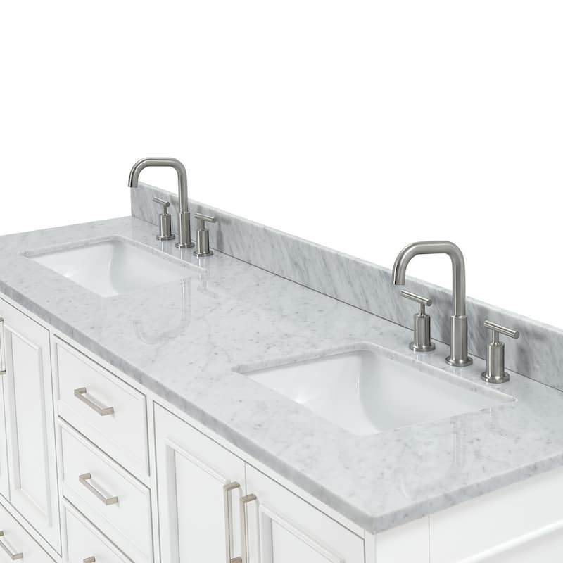 Ariel M073DCW2RVO Stafford 73" Free Standing Double Basin Vanity Set