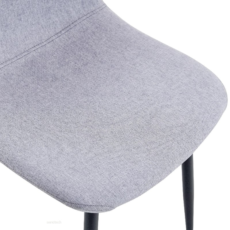 4PCS Metal Fabric Dining Chair