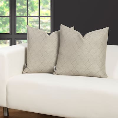 F. Scott Fitzgerald Deco Platinum Throw Pillow