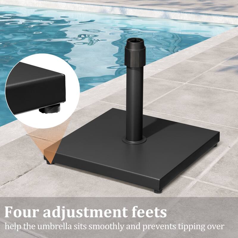 Pellebant 43LBS Outdoor Patio Concrete Market Umbrella Base Stand - N/A