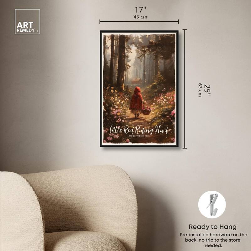 Classic Red Riding Hood Canvas by Art Remedy