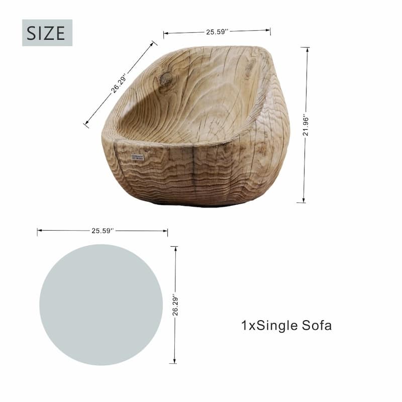 Rustic Outdoor Wood-finish Terrafab Composite Sofa (Set of 2)