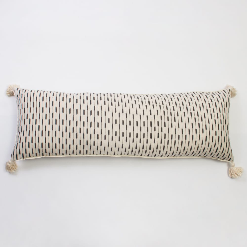 Mitee Reversible Cotton Extra Long Bolster Pillow