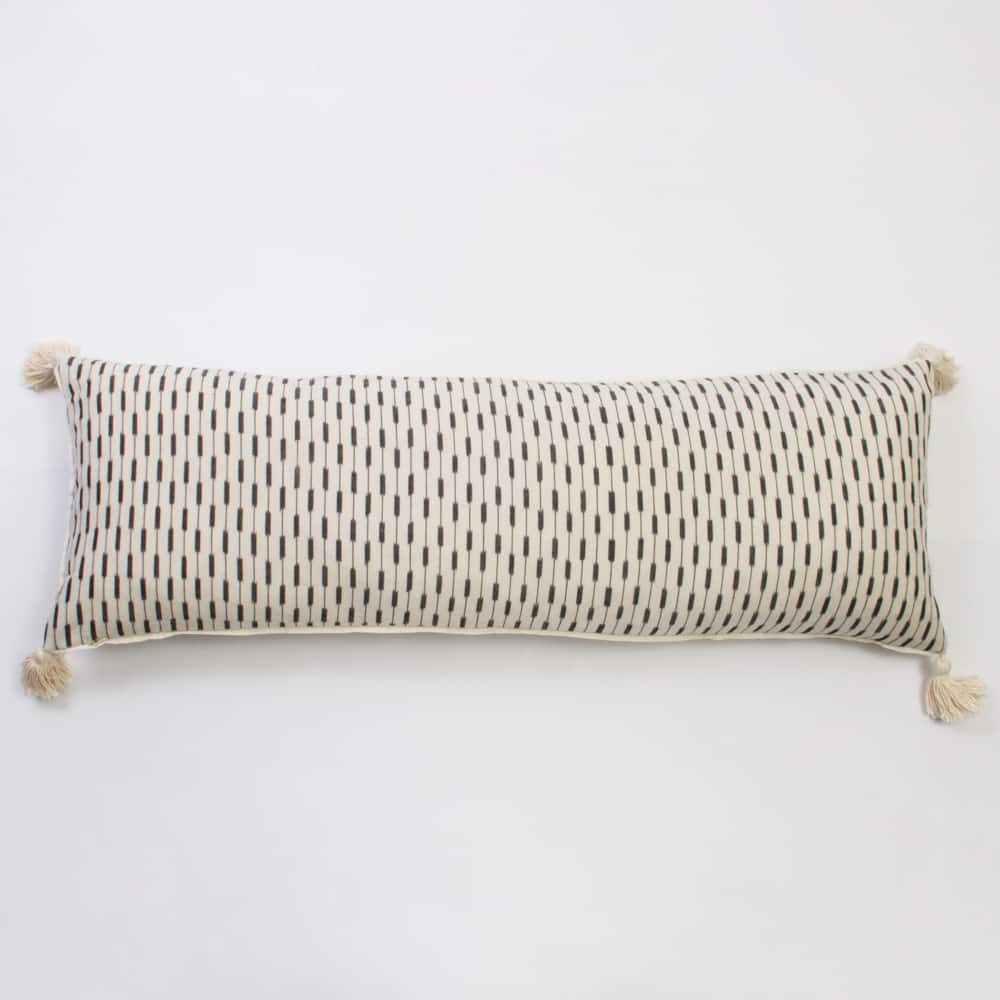 Mitee Reversible Cotton Extra Long Bolster Pillow