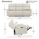 preview thumbnail 25 of 85, Leo Power Wall Hugger Reclining Sofa with Multi-Function Console