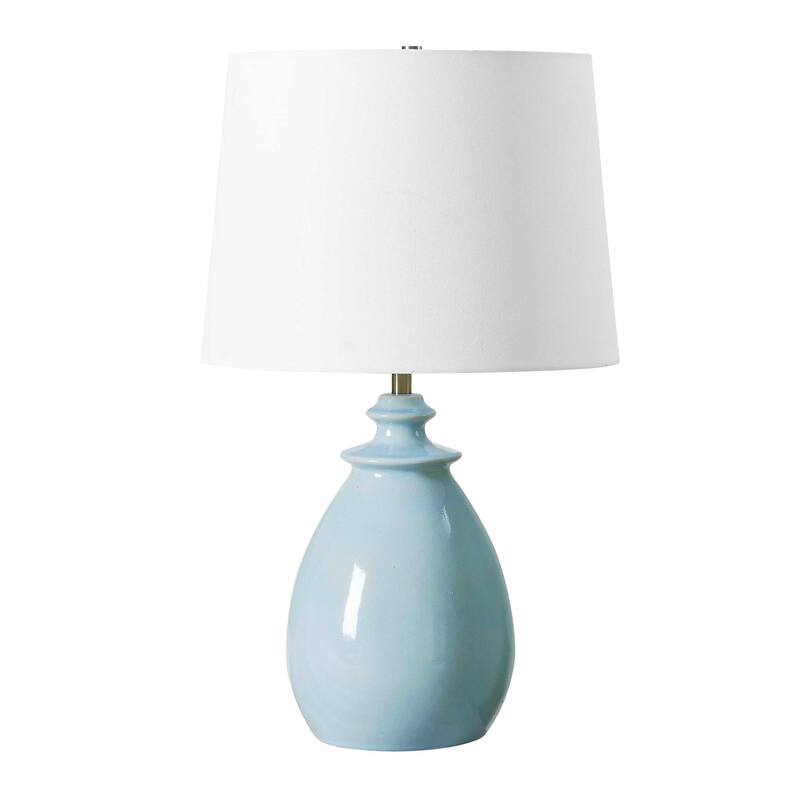 Uttermost Lorene Light Blue Table Lamp - 15.00" W x 24.50" H x 15.00" D