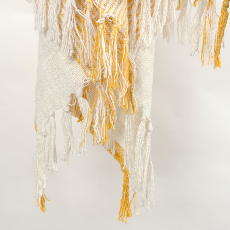 Rizzy Home Boho Stripe Woven Textured Cotton Throw