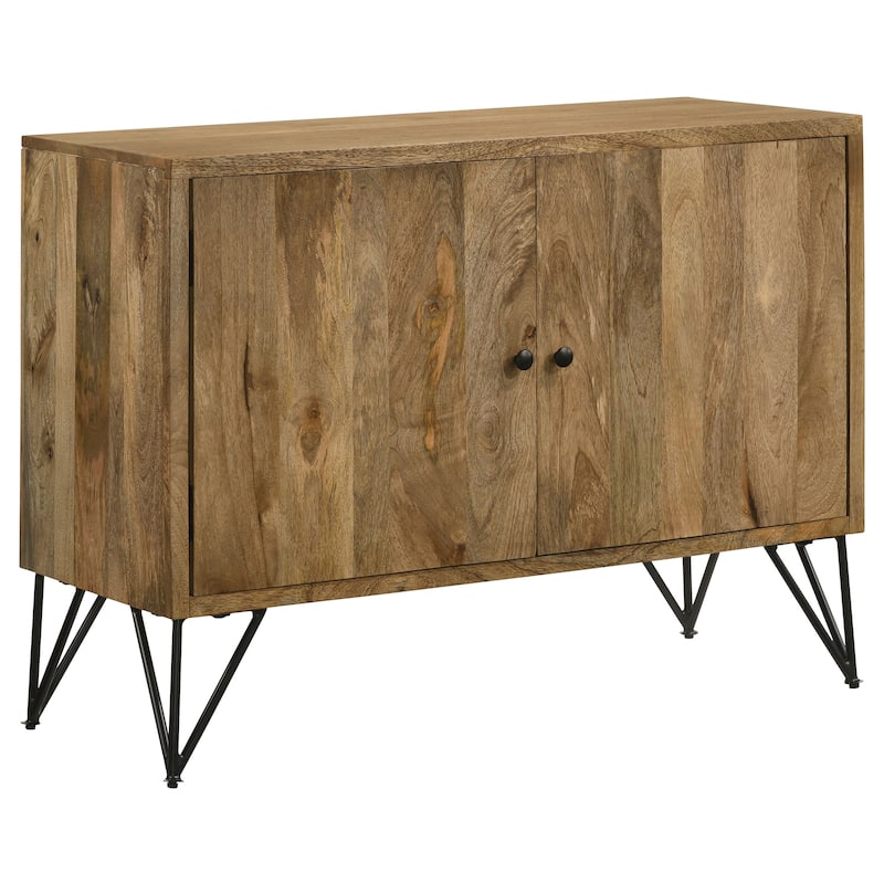 Eileen 2-door Wood Storage Accent Cabinet - Natural