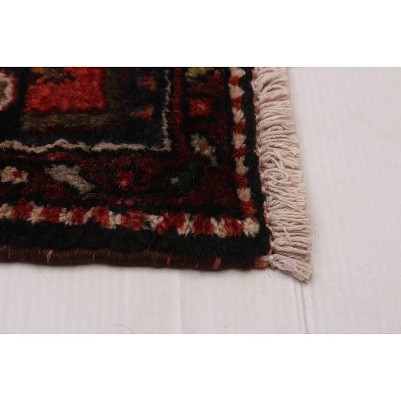 ECARPETGALLERY Hand-knotted Andelz Red Wool Rug - 3'3 x 9'9