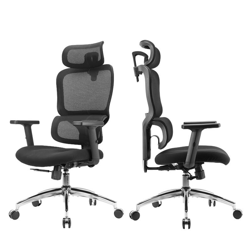 SIHOO M56C Office Chair, Stylish Desk Chair with Big Seat, Black - N/A