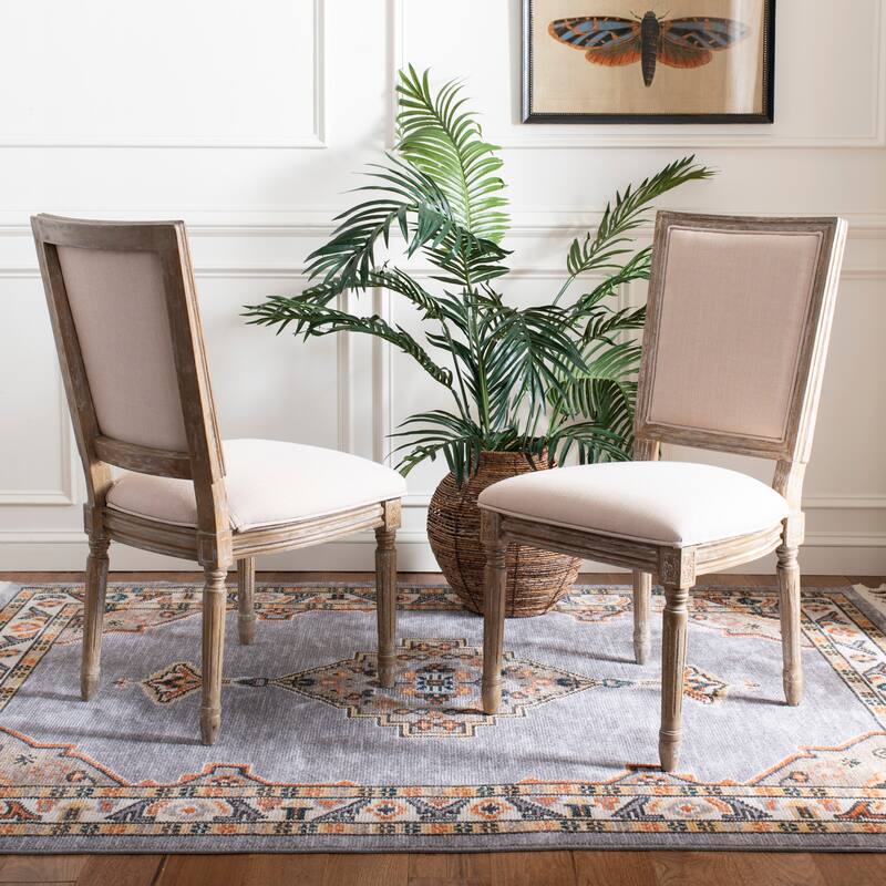 SAFAVIEH Sharen Rectangular Dining Chair (Set of 2). - 20"W x 24"D x 38"H