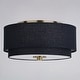 preview thumbnail 4 of 9, Vaxcel Lighting C0309 2 Light 13" Wide Flush Mount Drum Ceiling