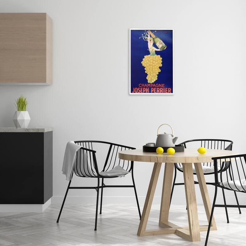 Stupell Vintage Perrier Champagne Framed Giclee Art Design By Marcus Jules